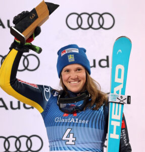 Sara Hector, third place in slalom in Flachau, photo: Agencezoom